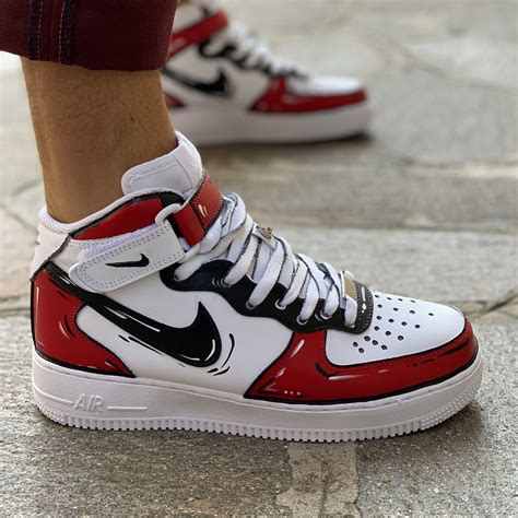 nike air force 1 rosse e nere